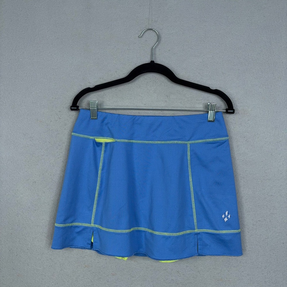 Jofit Skort Womens Medium Blue Neon Green Activewear Golf Tennis Athletic